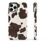 Coque iPhone - L'Élégance Champêtre (Motif Vache)