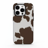 Coque iPhone - L'Élégance Champêtre (Motif Vache)