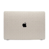 Coque Macbook - La Minimaliste Raffinée – Beige Tissé